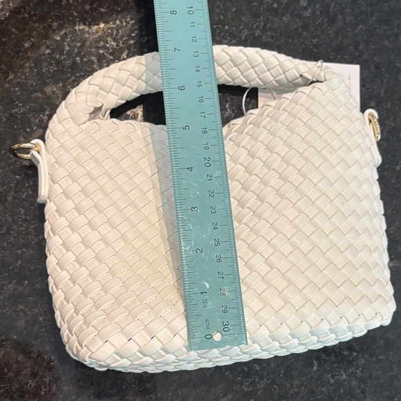 Moda Luxe Ivory Woven Mini Bag - Picture 7 of 7